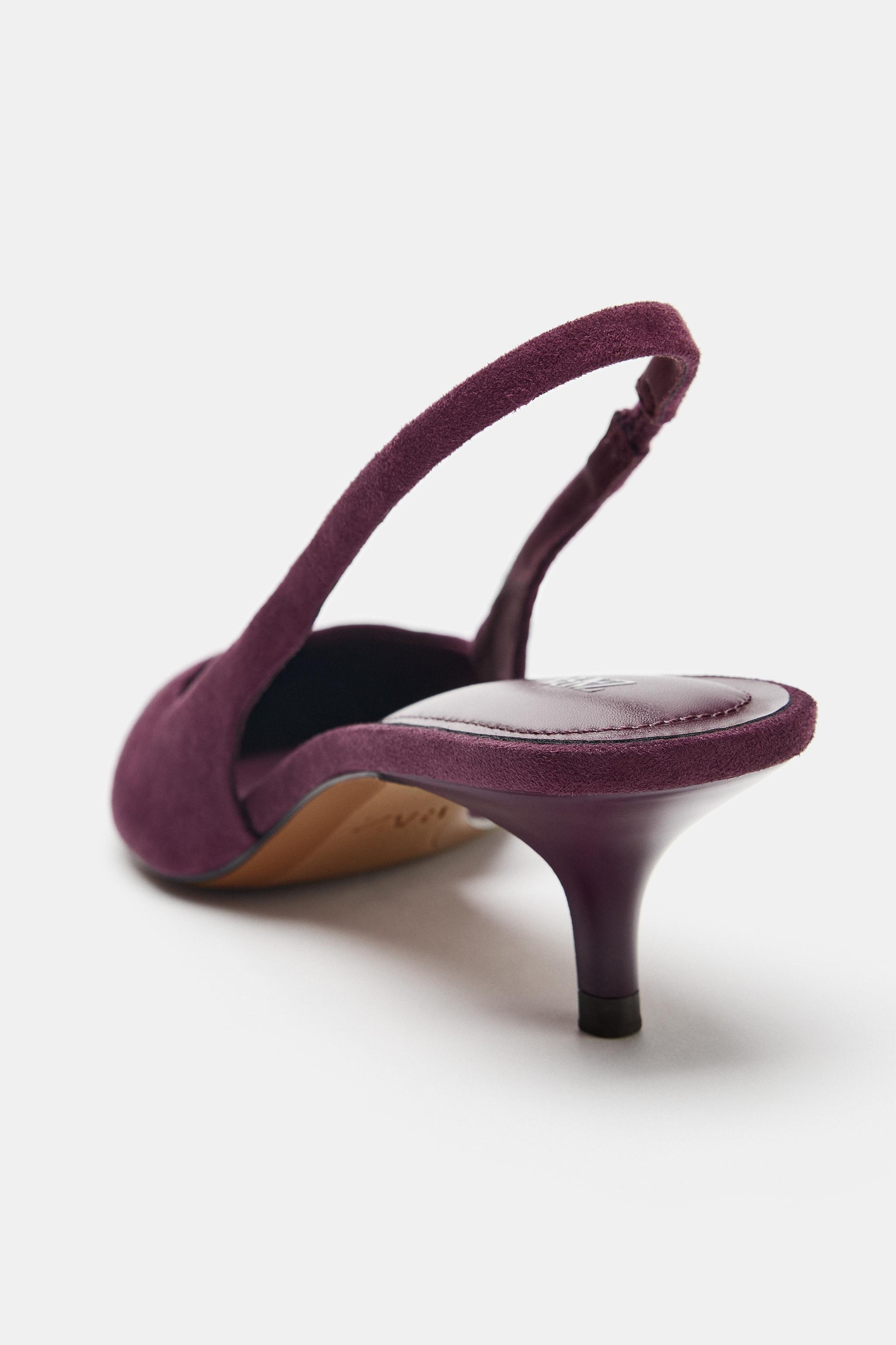 SUEDE SLINGBACK SHOES